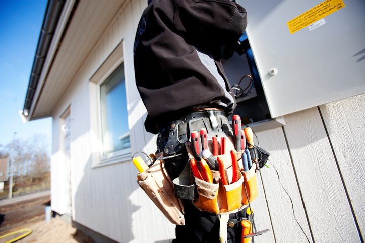 Polk Electric LLC | Electrician at work